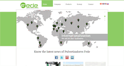 Desktop Screenshot of fedepulverizadores.com
