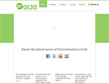 Tablet Screenshot of fedepulverizadores.com